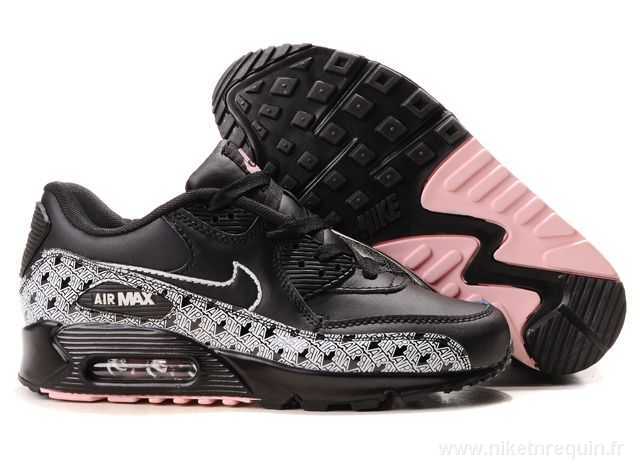 Femmes Air Max 90 Taille Des Chaussures Noires De 36 A 40